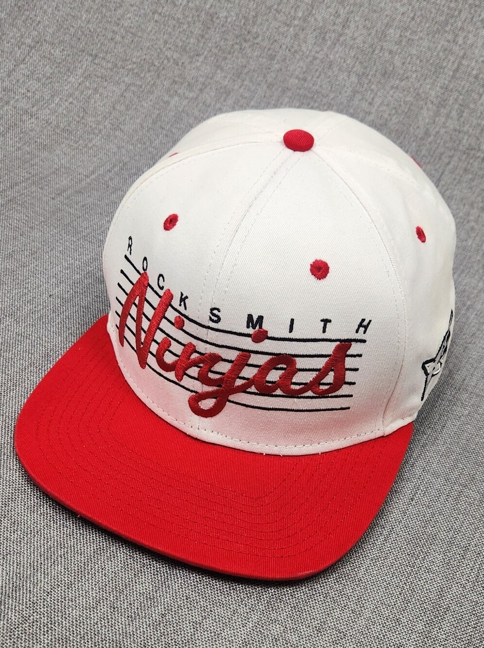 Rocksmith Ninjas Red &White Snapback Adjustable